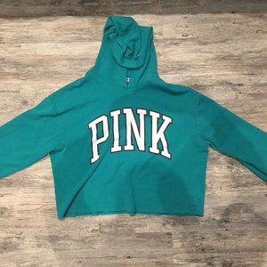 PINK Cropped Hoodie
